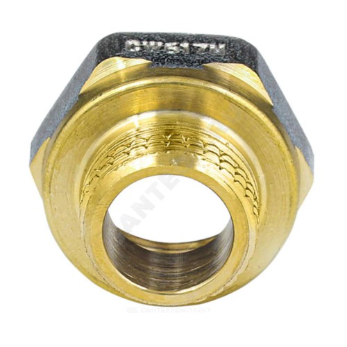 Переход латунь никель реборда Ду 40х25 (1 1/2"х1") ВР/НР 9021 ГОСТ 32585-2013 Aquasfera 9021-08