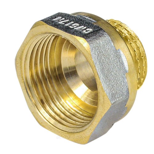 Переход латунь никель реборда Ду 40х25 (1 1/2"х1") ВР/НР 9021 ГОСТ 32585-2013 Aquasfera 9021-08