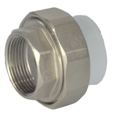 Муфта PP-R комбинированная разъемная белая Дн 40х1 1/4" ВР усиленная VALFEX 10155032У