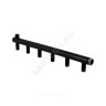 Коллектор сталь Ду 25 3/4" НР на 5 вых 3/4" НР м/о 50мм Элит-Металл 1135-ст