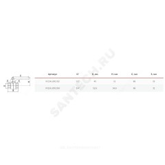 Кран шаровой латунь 11Б27фт1М OPTIMA Ду 15 Ру25 ВР полнопроходной рычаг красный VALFEX VF.214.L0R1.012
