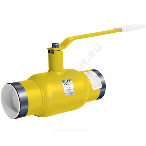 Кран шаровой сталь газ КШ.Ц.П.GAS Ду 25 Ру40 п/привар L=230мм LD КШ.Ц.П.GAS.025.040.Н/П.02