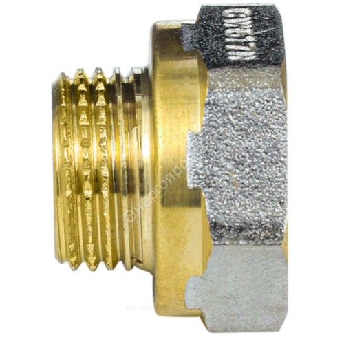 Переход латунь никель реборда Ду 50х40 (2"х1 1/2") ВР/НР 9021 ГОСТ 32585-2013 Aquasfera 9021-13