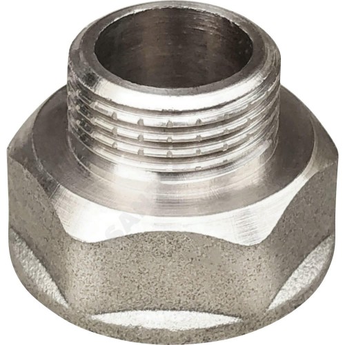 Переход латунь никель Ду 20х15 (3/4"х1/2") ВР/НР VALFEX VF.592.N.034.012