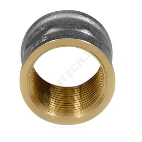 Муфта латунь никель Ду 40 (1 1/2") ВР 9018 ГОСТ 32585-2013 Aquasfera 9018-05