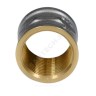 Муфта латунь никель Ду 40 (1 1/2") ВР 9018 ГОСТ 32585-2013 Aquasfera 9018-05