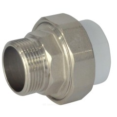 Муфта PP-R комбинированная разъемная белая Дн 63х2" НР усиленная VALFEX 10156050У