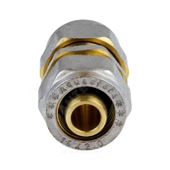Муфта МП латунь никель обжим Дн 26 ГОСТ 32415-2013 7003 Aquasfera 7003-03