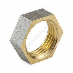 Контргайка латунь никель Ду 32 (1 1/4") ВР 9020 ГОСТ 32585-2013 Aquasfera 9020-04