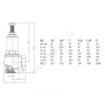Клапан предохранительный угловой латунь Ду 40х40 Ру16 ВР G1 1/2"хG1 1/2" Рн=1...16бар 180С Benarmo