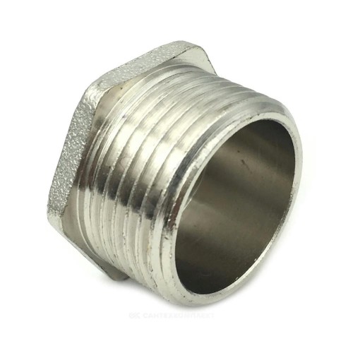 Заглушка латунь никель Ду 40 (1 1/2") НР SantechSystems