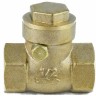 Клапан обратный латунь поворотный 3004 Ду 20 Ру40 Тмакс=100 оС ВР 3/4" заслонка латунь Aquasfera 3004-02
