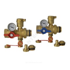 Комплект многофункциональных кранов ВР/НР Ду1" R269T Giacomini R269TY035