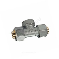 Тройник МП латунь хром обжим Дн 26х3/4"х26 ВР R566AM Giacomini R569MX062