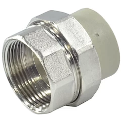 Муфта PP-R комбинированная разъемная серая Дн 32х3/4" ВР RTP (РосТурПласт) 15802
