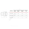 Соединитель латунь никель американка Ду 20 (3/4") прямой ВР/НР VALFEX VF.340.N.034
