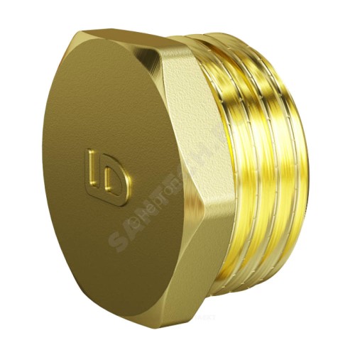 Заглушка латунь Ду 20 (3/4") НР LD LD.65.505.20
