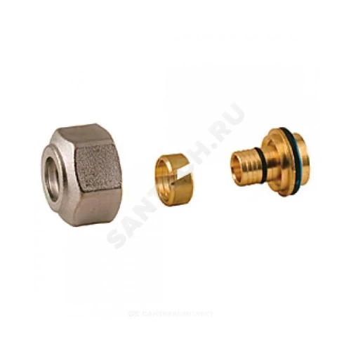 Переходник МП латунь обжим Дн 16х1,5х16 R179 Giacomini R179X041