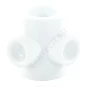 Крестовина PP-R 2-плоскостная белая Дн 40х20 внутренняя пайка VALFEX 10118140