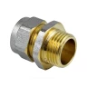 Муфта МП латунь никель обжим Дн 20х1/2" НР ГОСТ 32415-2013 7001 Aquasfera 7001-03