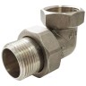 Соединитель латунь никель американка Ду 20 (3/4") угловой ВР/НР VALFEX VF.098.N.034