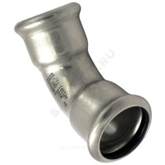 Отвод сталь нерж AISI 316L 45гр Дн 18 Ру16 пресс Inoxpres RM 181018450C