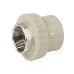 Муфта PP-R комбинированная под ключ серая Дн 75х2 1/2" ВР VALFEX 10134075Г