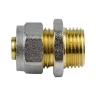 Муфта МП латунь никель обжим Дн 20х3/4" НР ГОСТ 32415-2013 7001 Aquasfera 7001-04