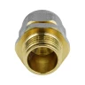 Муфта МП латунь никель обжим Дн 20х3/4" НР ГОСТ 32415-2013 7001 Aquasfera 7001-04