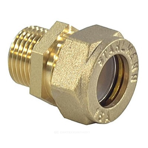 Муфта латунь 25Aх3/4" обжим/НР STAHLMANN SSML2503/4BEF