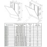 Шкаф коллекторный наружный сталь ШРН-4 848х118х652-715мм ФАЭКС