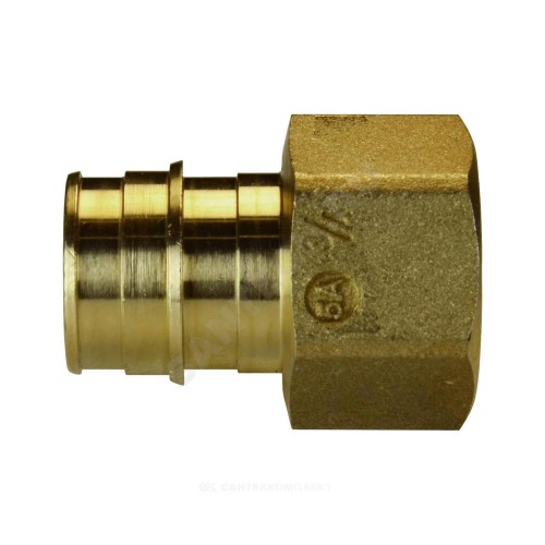 Муфта для PE-X труб радиальная латунь Дн 16х3/4" ВР GX109 Giacomini GX109Y043