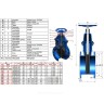 Задвижка чугун VOC4241C аналог МЗВ обрезиненный клин EPDM Ду 80 Ру10/16 Тмакс=110C фл Tecofi VOC4241C-00EP0080
