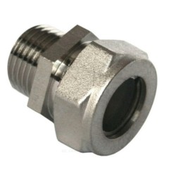 Муфта латунь никель 20Aх3/4" обжим/НР STAHLMANN SSML2003/4NEF