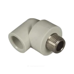 Угольник PP-R комбинированный серый Дн 32х3/4" НР RTP (РосТурПласт) 11055
