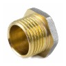 Заглушка латунь никель Ду 40 (1 1/2") НР 9017 ГОСТ 32585-2013 Aquasfera 9017-05