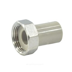 Штуцер PP-R комбинированный серый Дн 20х3/4" с накидной гайкой VALFEX 10136020Г