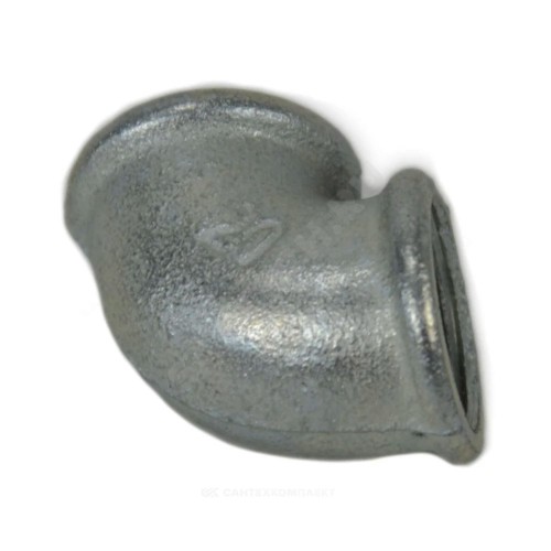 Угольник проходной чугун оц Ду 40 (1 1/2") ВР/ВР Fittex