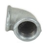 Угольник проходной чугун оц Ду 40 (1 1/2") ВР/ВР Fittex