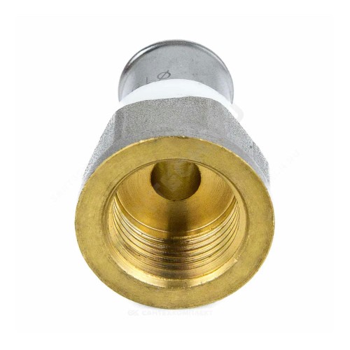 Муфта МП латунь никель пресс Дн 16х1/2" ВР ГОСТ 32415-2013 8002 Aquasfera 8002-01