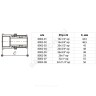 Муфта МП латунь никель пресс Дн 16х1/2" ВР ГОСТ 32415-2013 8002 Aquasfera 8002-01