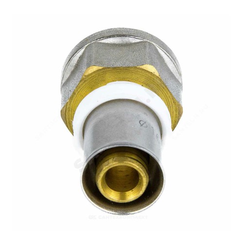 Муфта МП латунь никель пресс Дн 20х1/2" ВР ГОСТ 32415-2013 8002 Aquasfera 8002-03