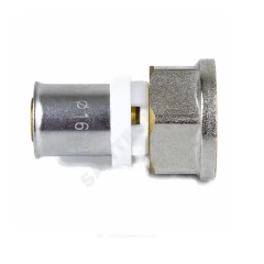 Муфта МП латунь никель пресс Дн 20х1/2" ВР ГОСТ 32415-2013 8002 Aquasfera 8002-03