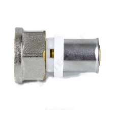 Муфта МП латунь никель пресс Дн 20х1/2" ВР ГОСТ 32415-2013 8002 Aquasfera 8002-03