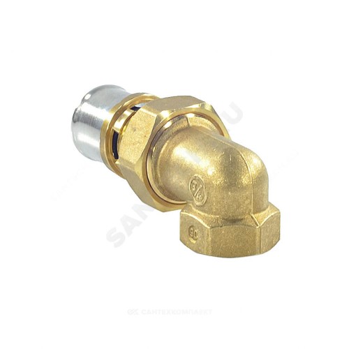 Угольник разъемный МП/PE-X латунь пресс Дн 16х1/2"х90гр ВР RM19 Giacomini RM19Y037
